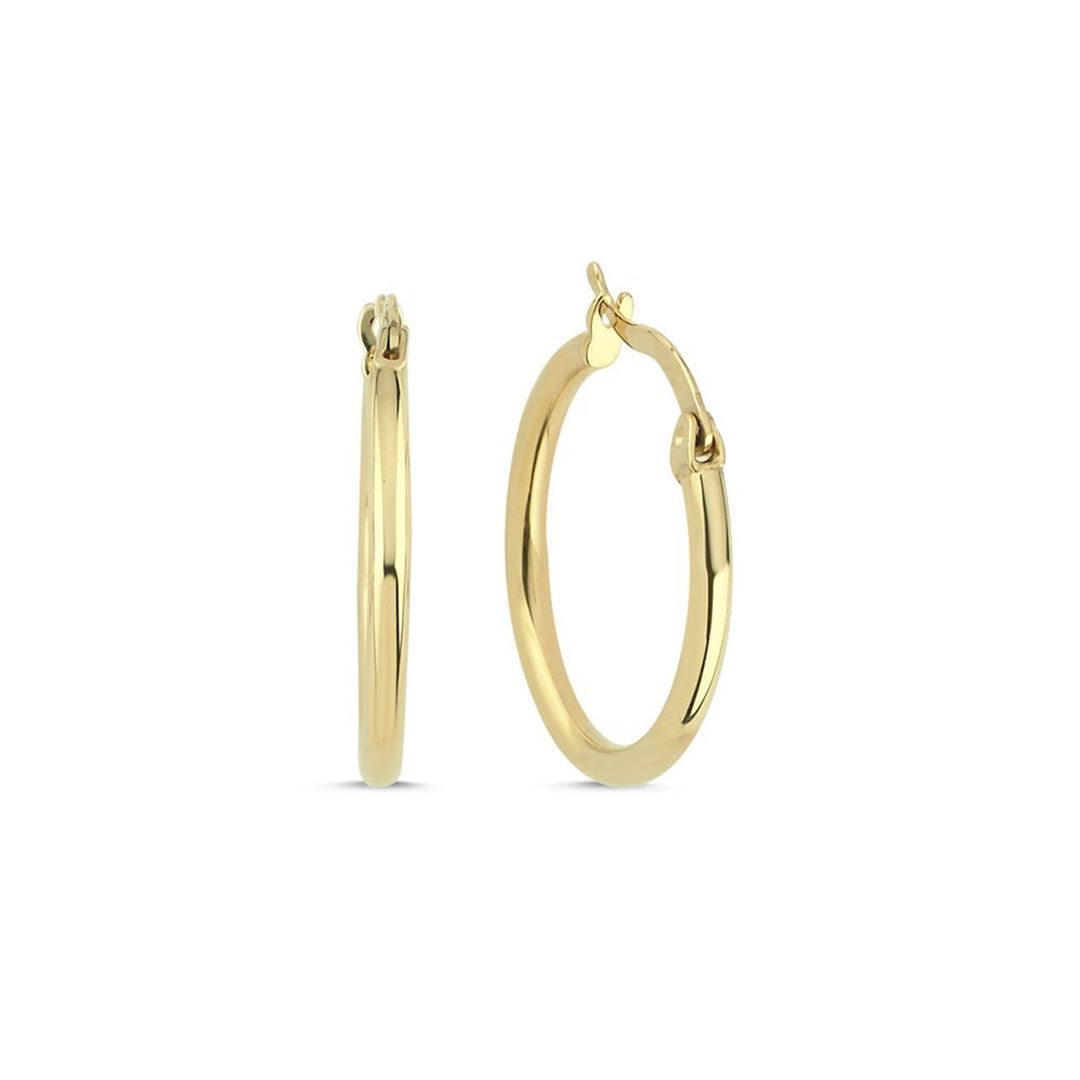 Sade Halka Orta Boy Küpe(2*2 Cm 0,2 Mm)